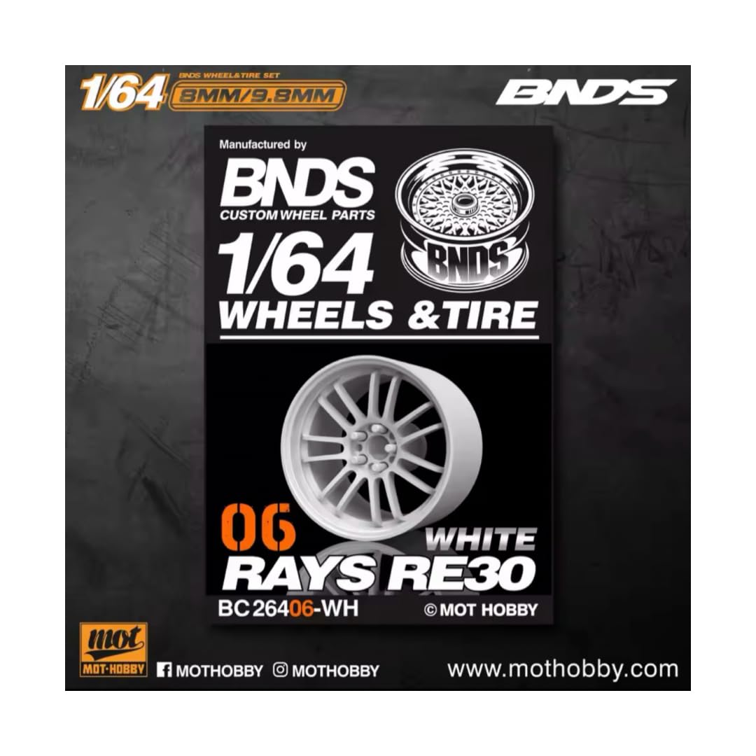 Amazon | BNDS 1/64 ミニカー用 カスタムホイール 1台分 約9.8mm