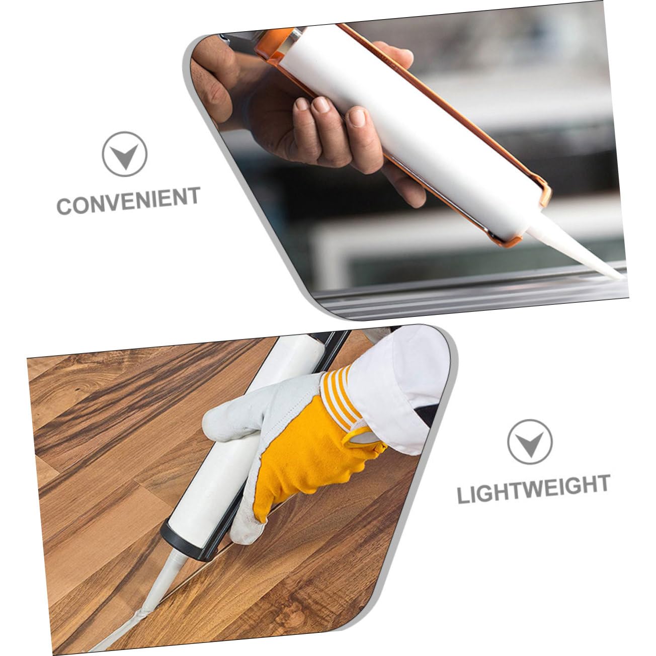 NUOBESTY 10 Stück Leere Dichtungskartuschen aus Pe Weiß Tragbar Wiederbefüllbar und Wiederverwendbar für Reparaturen und Selbstgemacht Projekte Sealant