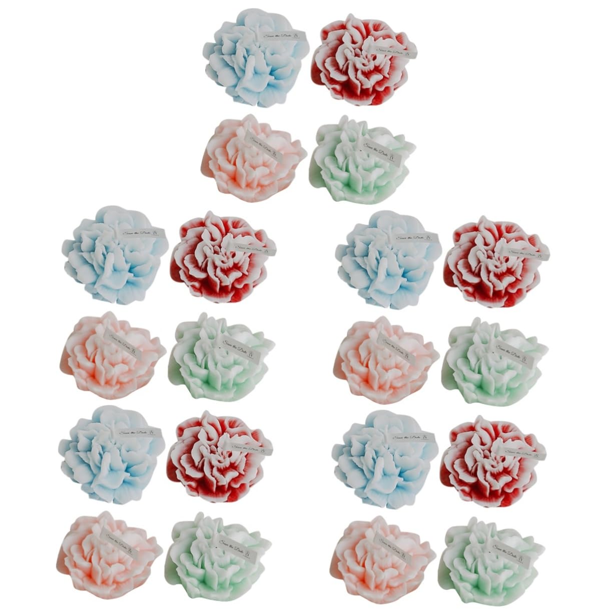 20stücke Teiliges Duftkerzen Blumenform Aromatische Kerzen Für Frauen Zum Muttertag Für Partys Hochzeiten Und Besondere Anlässe