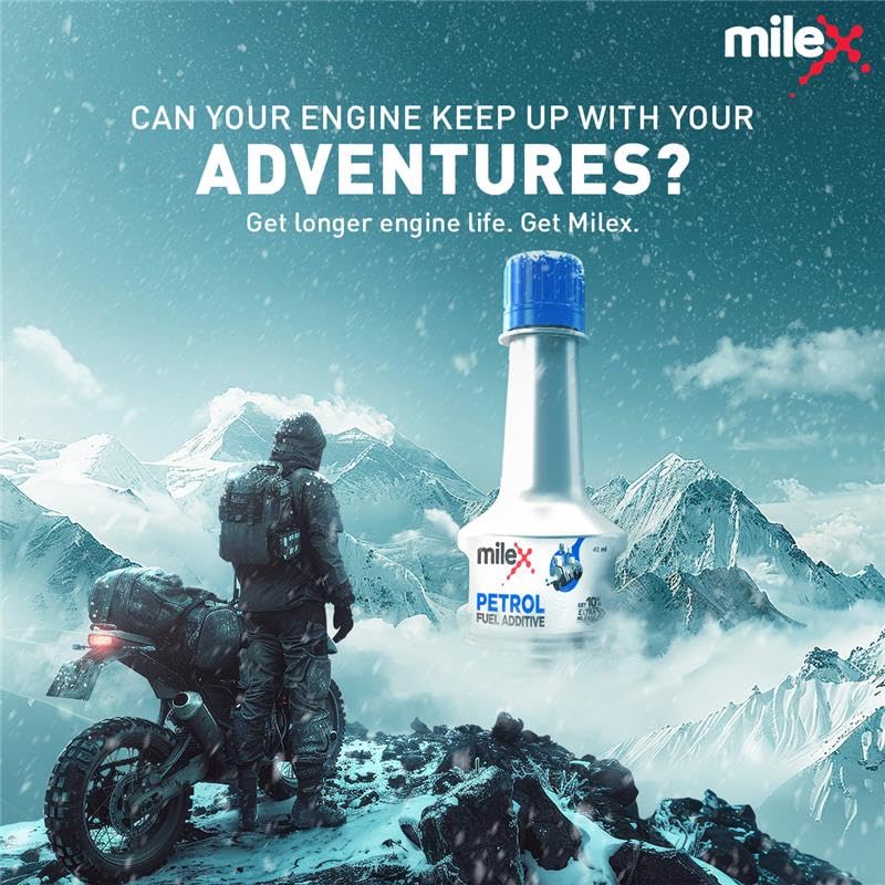 Image of Milex Petrol Fuel Additive | e20 Petrol Additive | 40 ml, Extra Mileage Booster