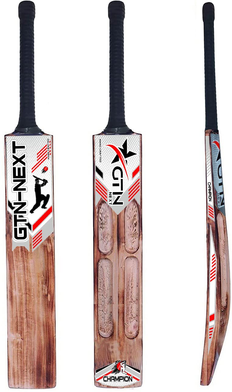 Special Edition (Single Blade) Cricket Tennis Bat Play with Soft Tennis Light Weight Ball (Wooden Handle) (Burning Bat)-picture-11
