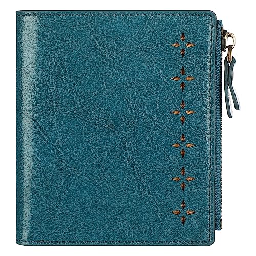 Lavemi Ultra Thin Small Compact Leather Womens Girls Wallets RFID Blocking Credit Card Holder for Women