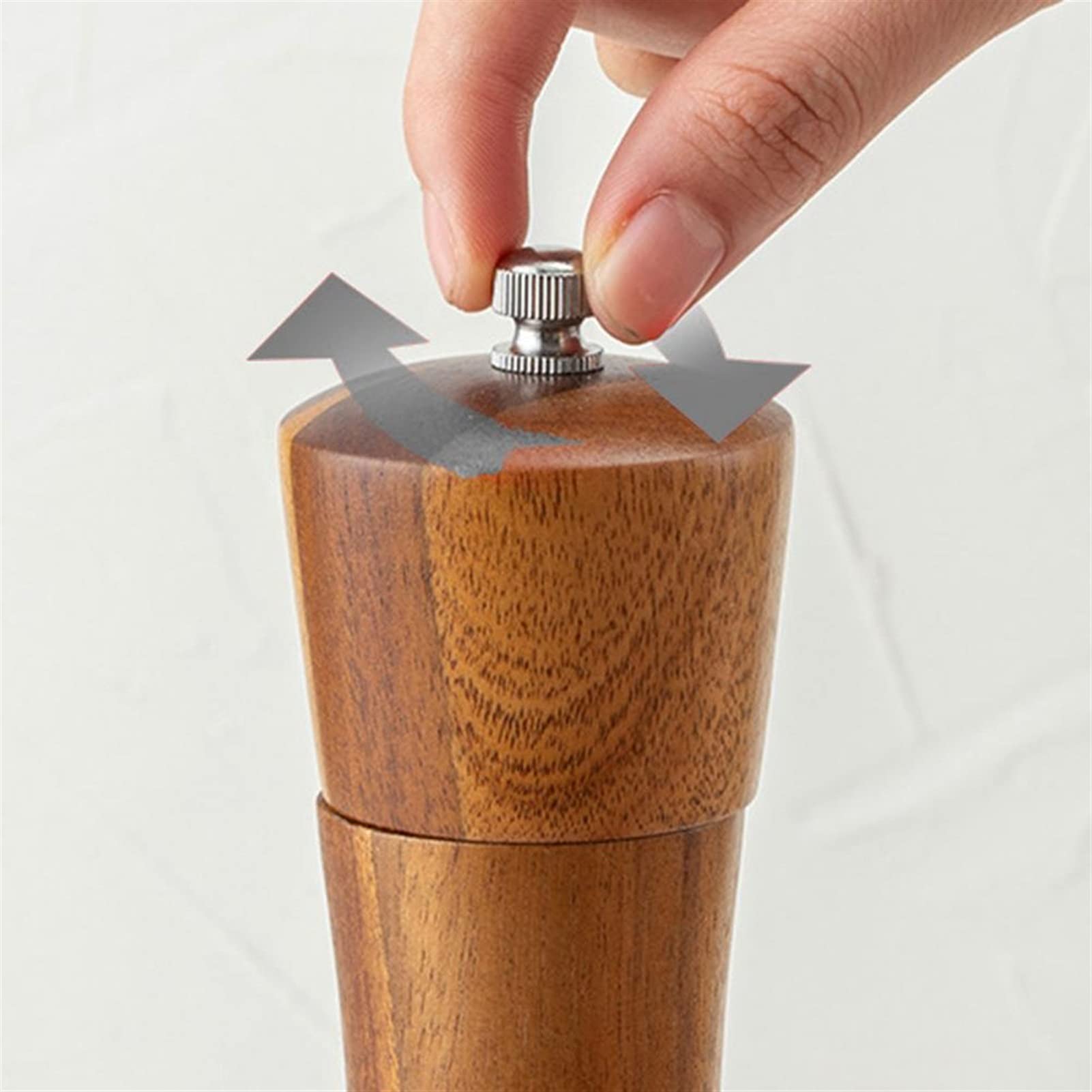 Młynek do pieprzu 20 cm drewniany młynek do pieprzu ręczny młynek do pieprzu domowy regulowany zestaw butelek do mielenia soli morskiej kuchnia gotowanie narzędzia do grillowania blender