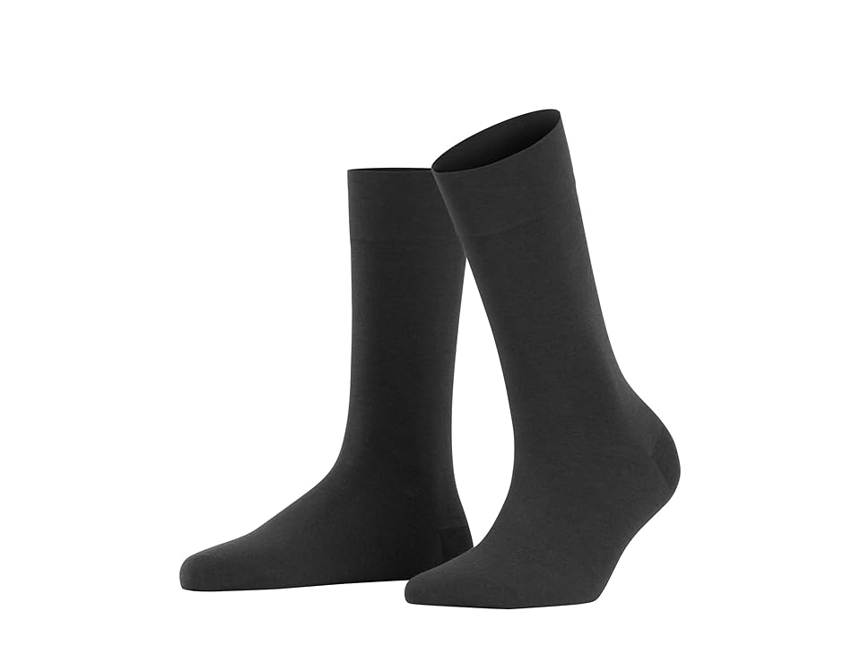 Falke Sensual Cashmere Sock (Anthracite Melange) Women's Crew Cut Socks
