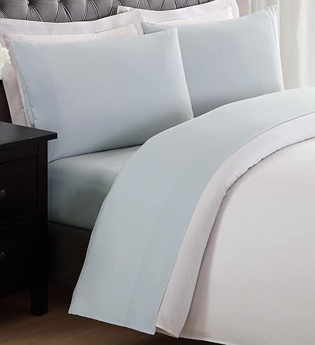Miniatura 5 de My World Solid SS2017WTFU-4700 - Juego de sábanas de 4 piezas, color blanco