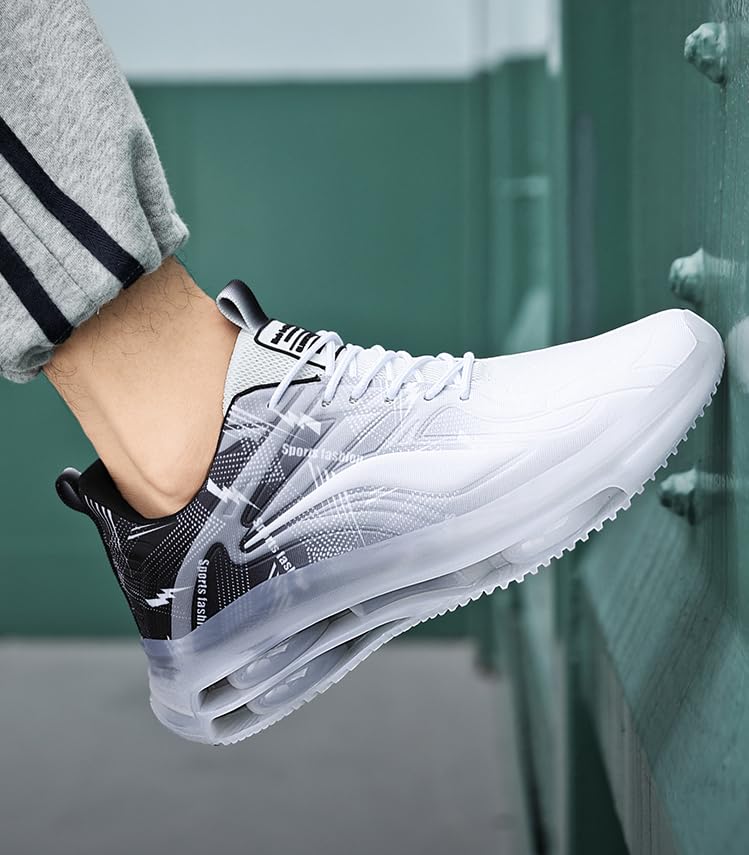 Running Shoes for Men Mens Sneakers Comfortable Cushioning Height Boosting Shoes Lightweight Non-Slip Breathable Running Walking Tennis Shoes Casual House Shoes4