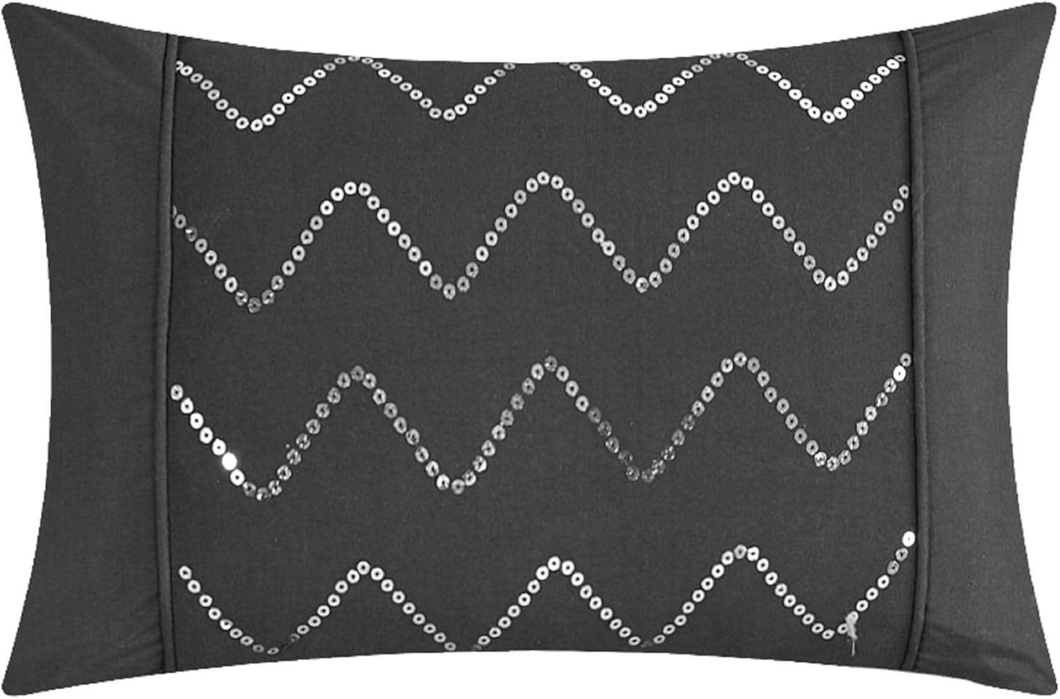 Chic Home CS2285-AN Jacky 4 Piece Reversible Comforter Bedding Set, Full/Queen, Grey