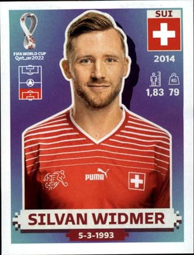 2022 Panini World Cup Qatar Sticker SUI10 Silvan Widmer Group G Switzerland Mini Sticker Trading Card