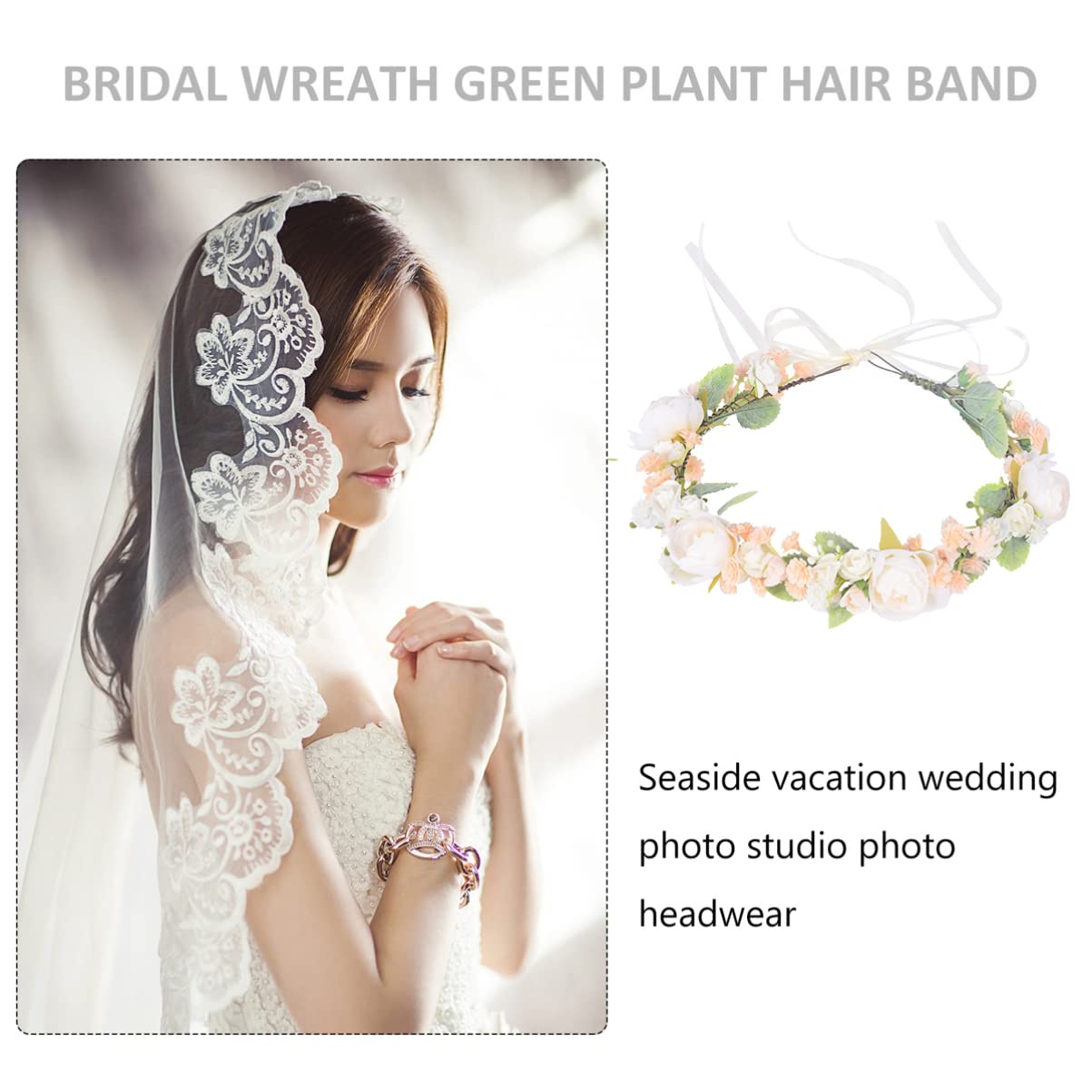 bridal wreath headpiece
