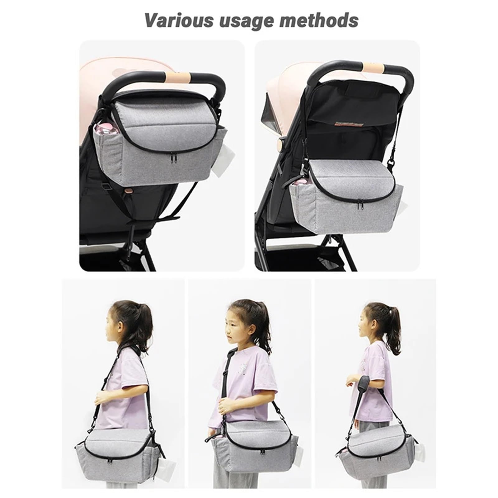 Kinderwagentasche Kinderwagen Organizer Kinder Kinderwagen Zubehör Kinderwagen Getränkehalter Abdeckung Kinder Kinderwagen