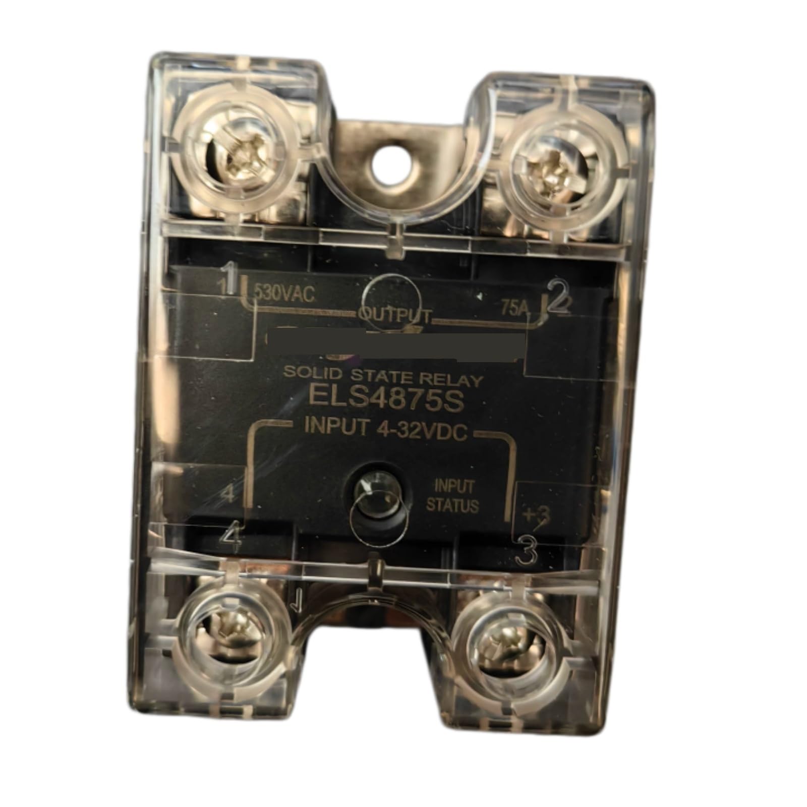 HKEJSJWA SSR Relay ELS4875S 75A, Input 4-32VDC Solid State Relay