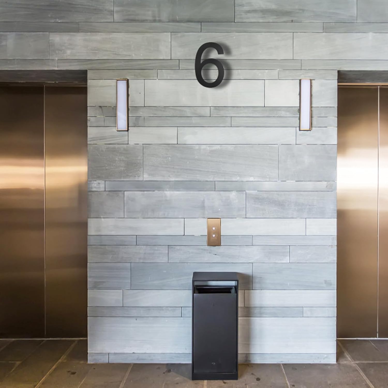 Skysunny 8 Inch Floating House Numbers, Modern House Numbers for Address On House Outside Address Numbers for Home Door Mailbox Street
