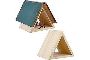 Wooden Triangle Bookmark Stand Book Accessories
