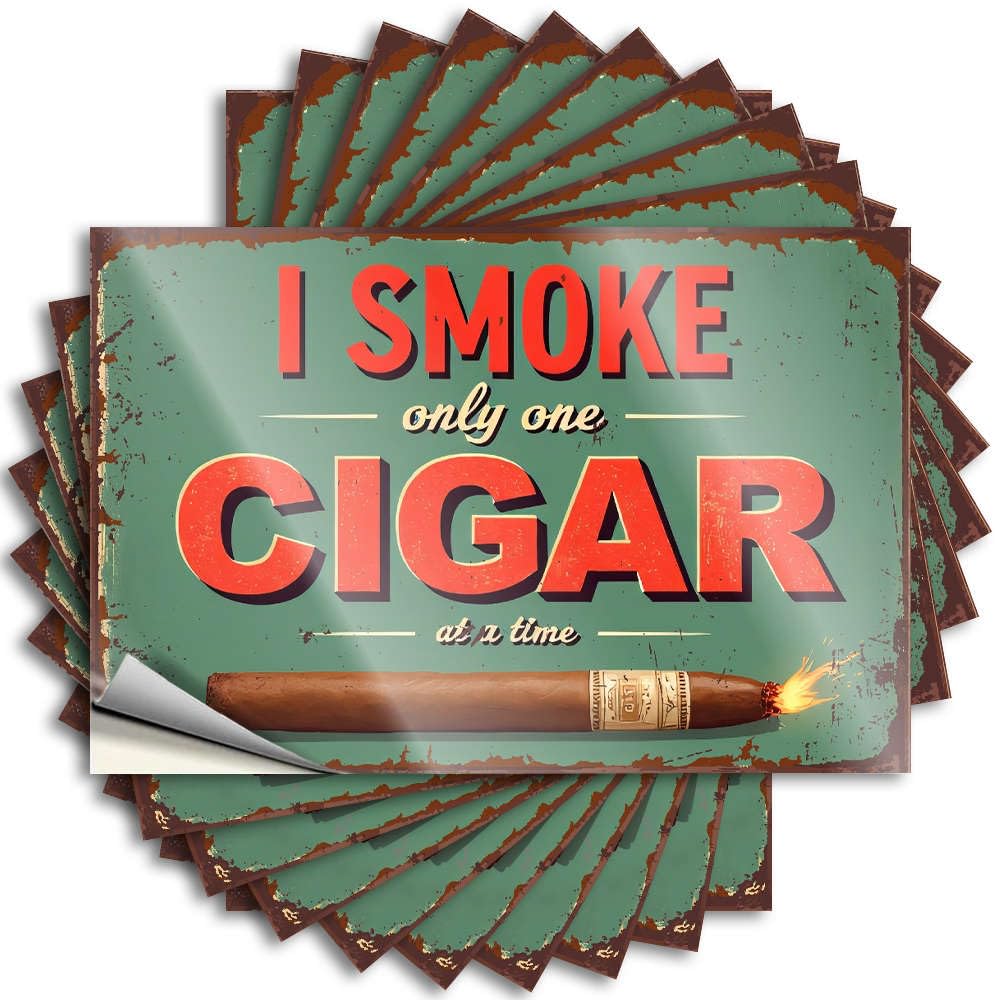 Sticker - New Hard I Smoke Only One Cigar At A Time. for Stone Bathroom Gifts(6X9CM)