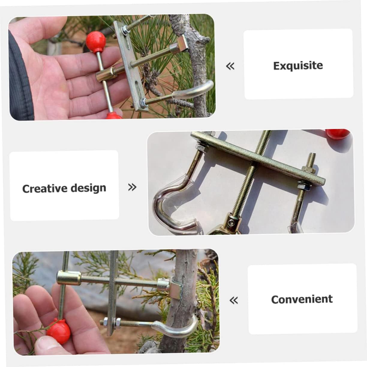 balacoo 3pcs Bonsai Branch Shaper Tool Plant Branch Trimmer Ficus Bonsai Tree Accessory