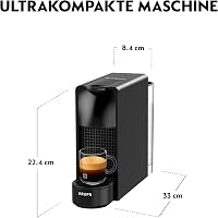 Nespresso Essenza Mini kapszulás kávéfőző, 1260W, fekete, 0.6L 4