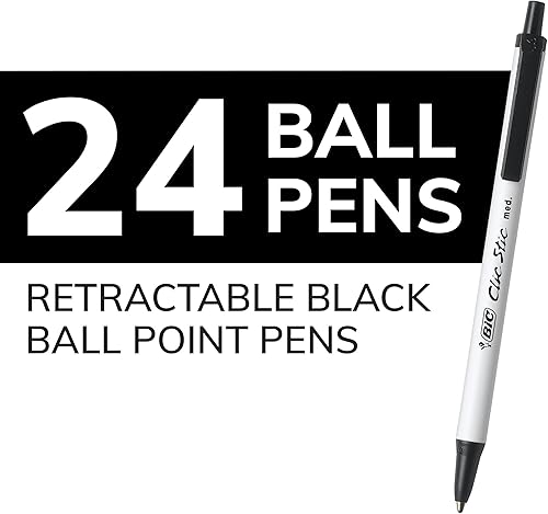 Miniatura 10 de BIC Clic Stic Lapicera mediana de 5128 pulgada 10 mm en empaque por 18 surtido CSMAP18