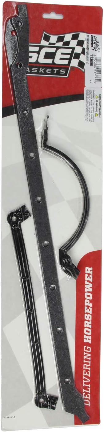 SCE Gaskets Oil Pan Gasket, 0.093 in Thick, Multi-Piece, Fiber, Big Block Chevy, Kit