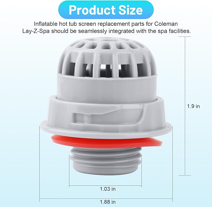 Repuesto filtro de mica para hot tub Bestway Coleman Lay-Z-Spa miniatura 2