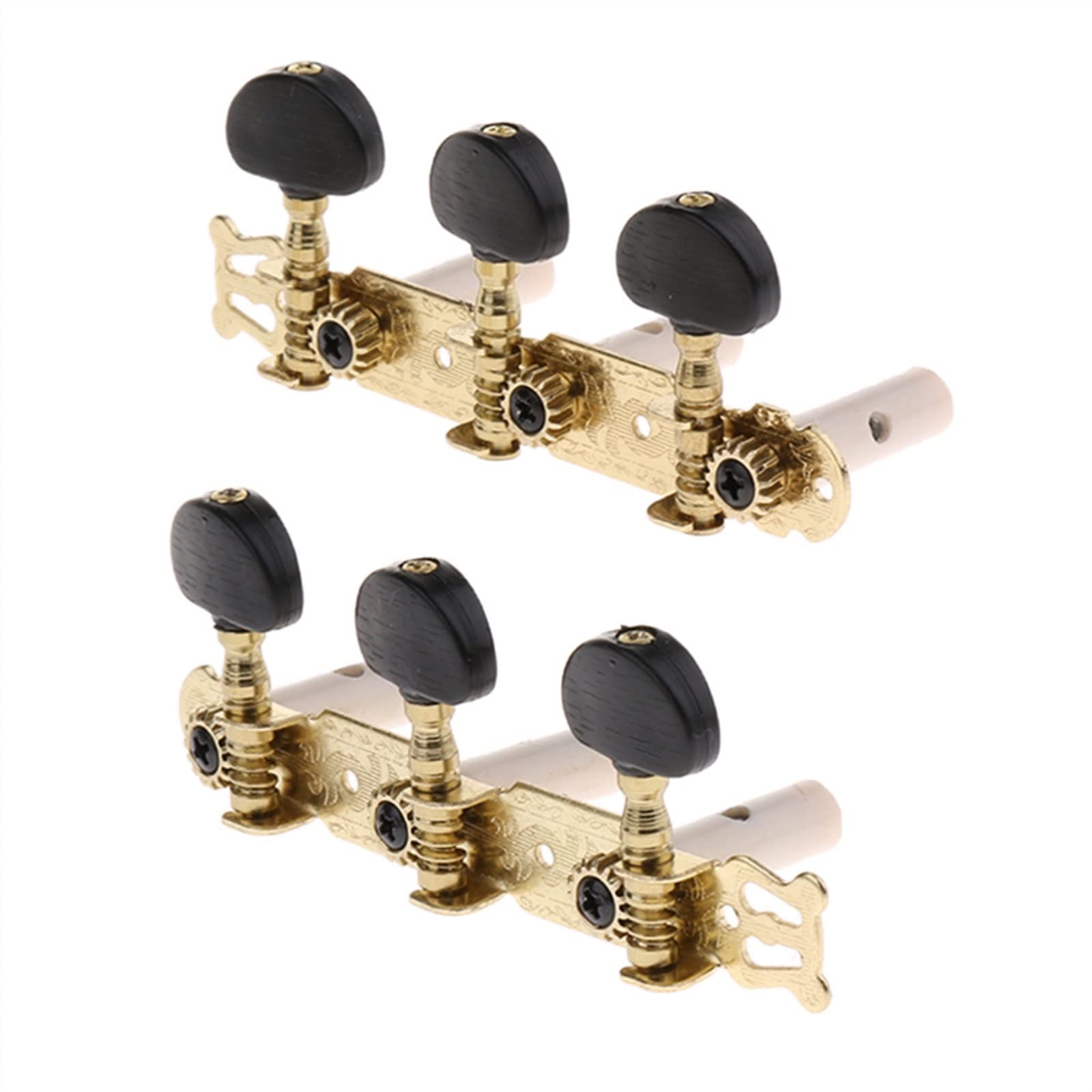 Tuner Mechaniken Knöpfe Set Mit 2 Stimmwirbeln Für Gitarrensaiten Als Ersatz Für 6-saitige Gitarren