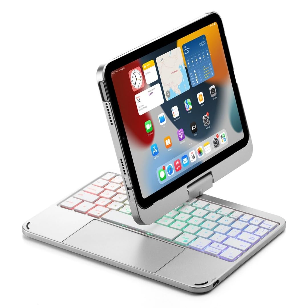 Amazon | kaidisen 360度回転 2024 iPad mini A17 Pro用の キーボード