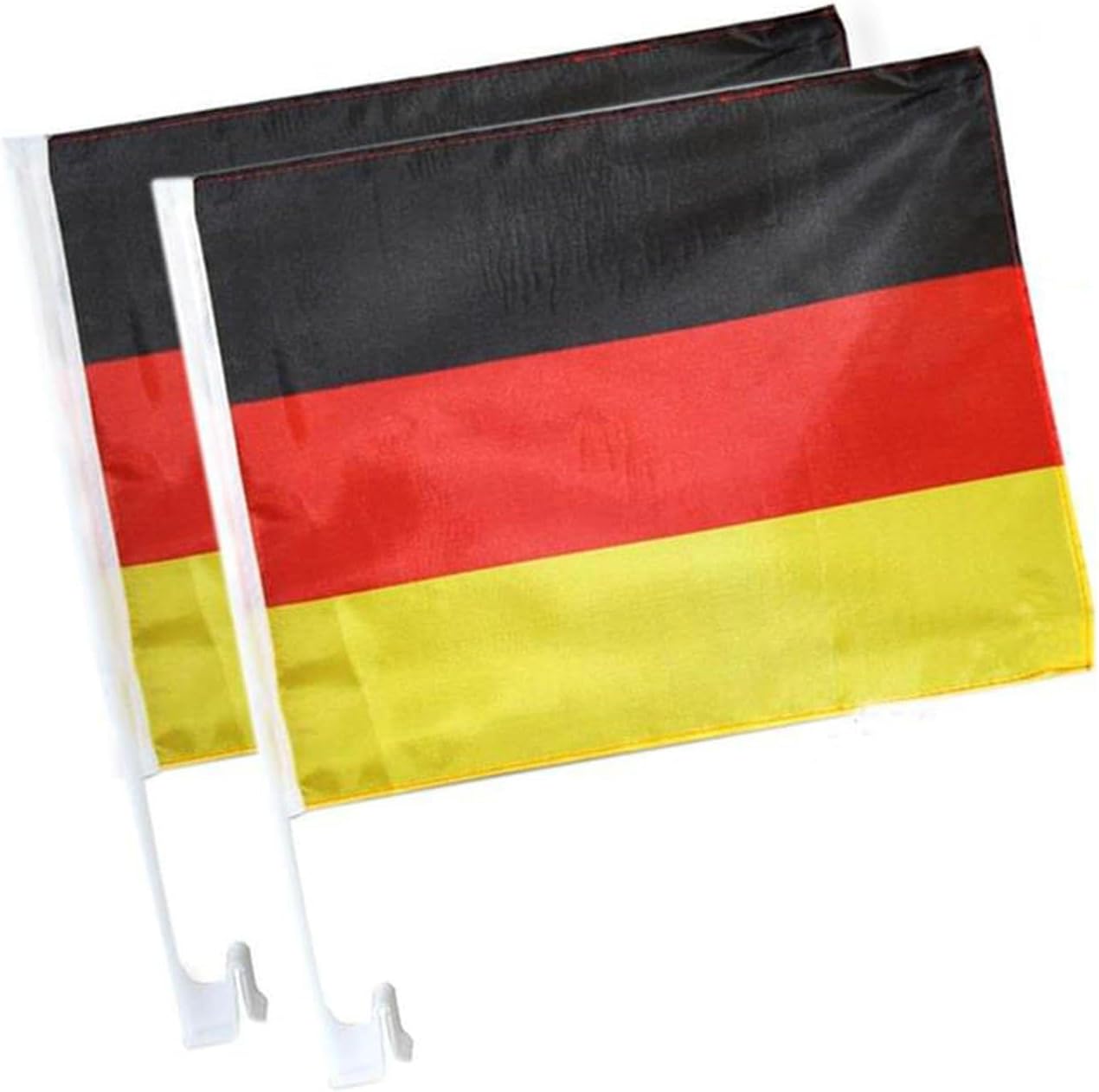Pack of 2 - Germany Auto Football WM 2018 Flag Fan Item 45 x 30 cm