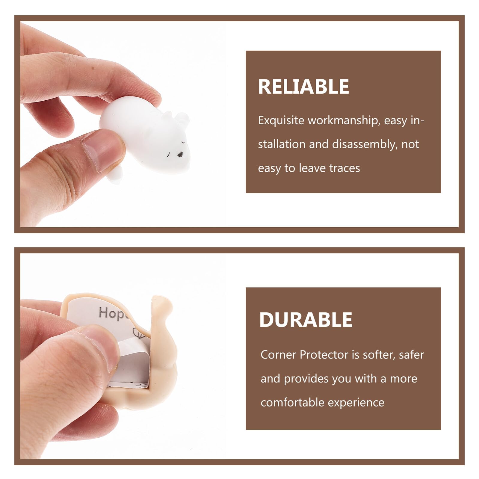 TOYANDONA Protectores de Esquinas para Mesa de Silicona Diseño Animal Infantil Color y 4 Unidades Protección Antichoque para Muebles y Seguridad Infantil el Hogar
