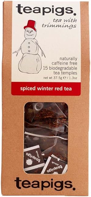 Teapigs Spiced Winter Red Tea Bags Made With Whole Leaves (1 Pack of 15 Tea Bags)