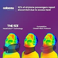 Vista 7 de Cabeau Almohadas de cuello de viaje para aviones – The Neck's Evolution, TNE S3 – Diseño de espuma viscoelástica de apoyo para vuelos de larga
