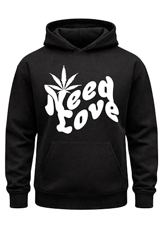 Urban Hood Need Love Retro Typography Hoodie Vintage Boho Graphic