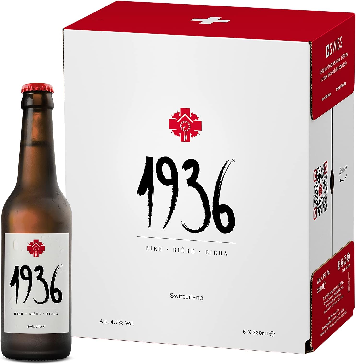 Bière Premium Lager from the Heart of the Swiss Alps Gift Set 4.7%, 6 x 330ml