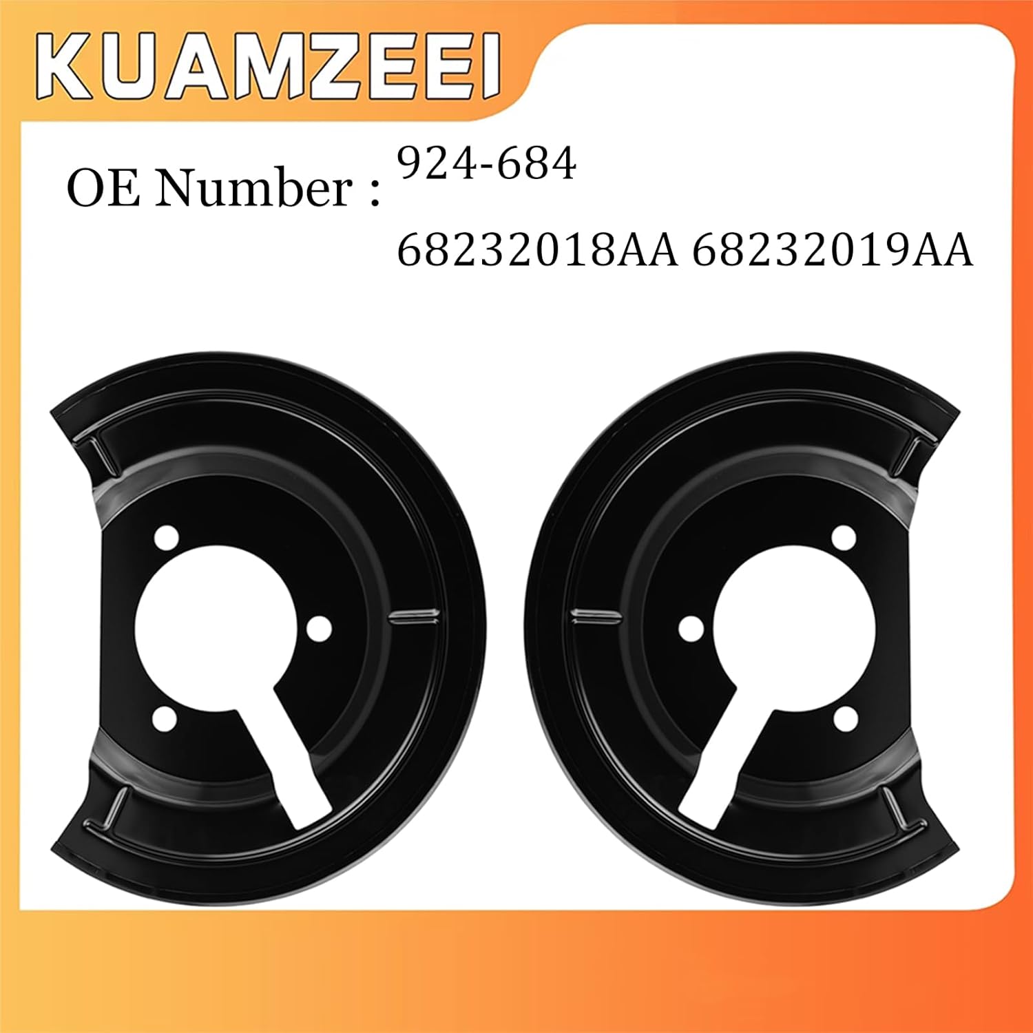 924-684 2PCS Front Brake Dust Shields Left Right for Dodge Ram 1500 Pickup 2002-2010,for 2011-2018 Ram 1500 Classic,for 2019 Ram 1500 Classic Replaces#68232018AA 68232019AA