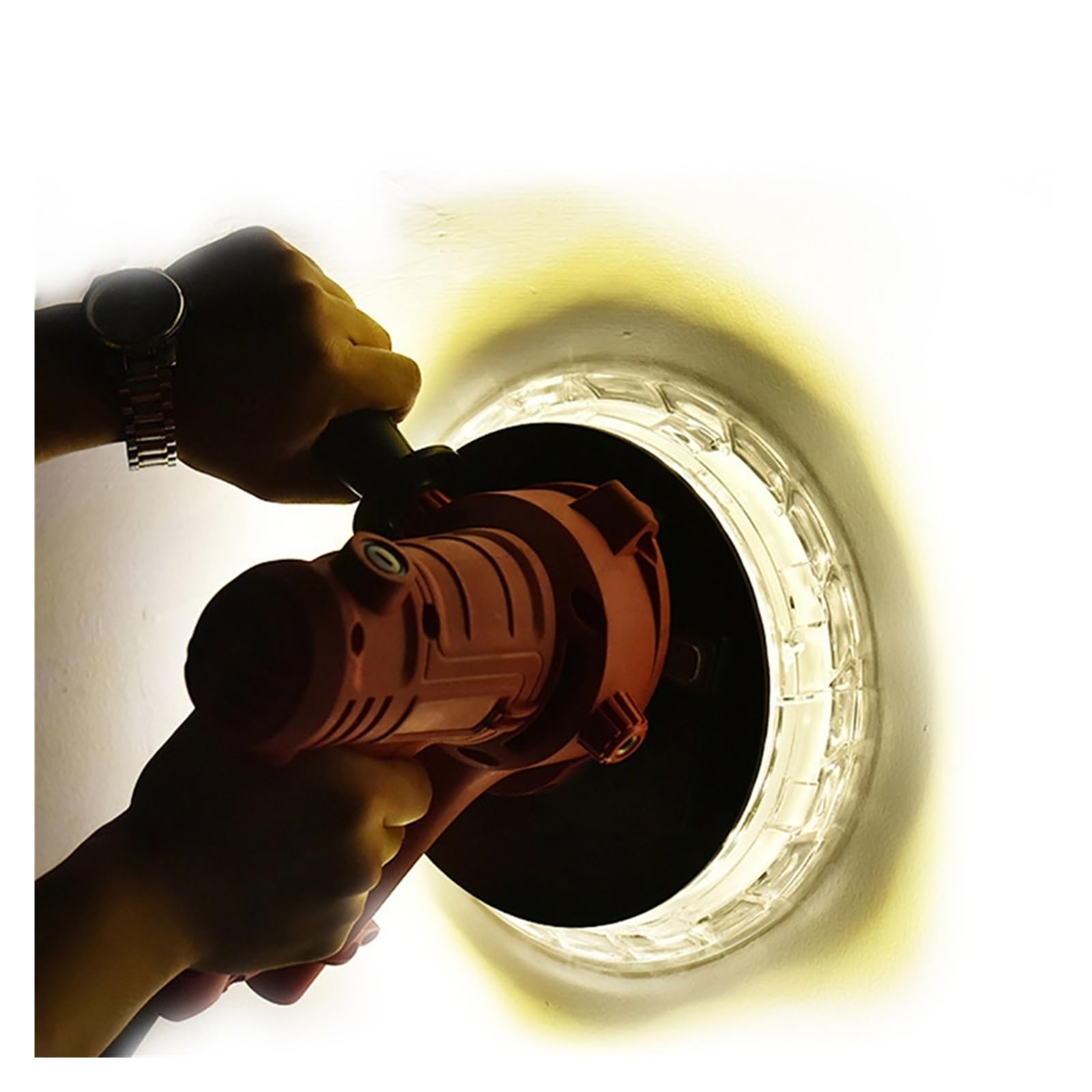 Levigatrice elettrica Levigatrice elettrica for cartongesso da 1250 W Lucidatrice for la rimozione dei residui di pareti e pavimenti con utensili elettrici portatili a LED Alta velocità, più silenzios