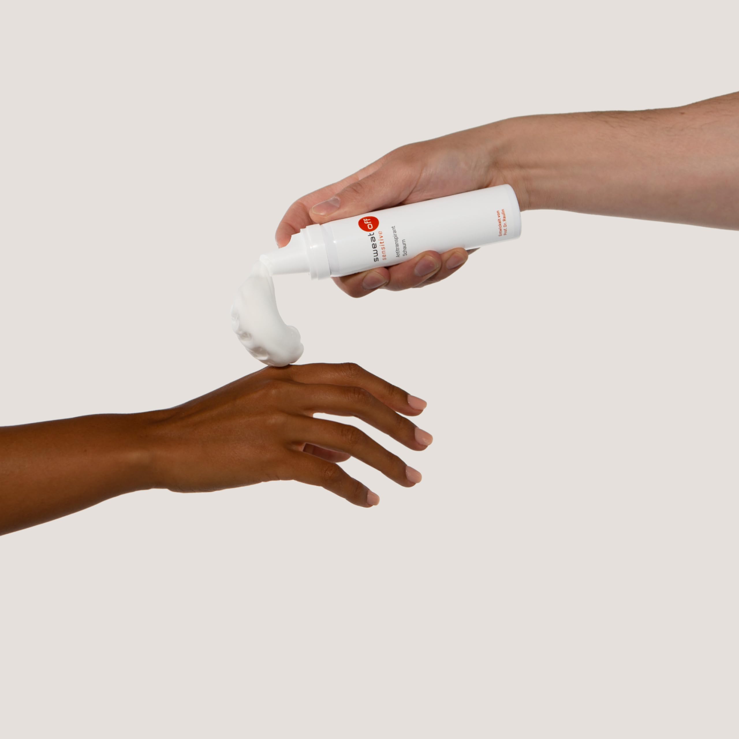 Sweat-Off sensitive Antitranspirant Schaum, Flüssigkeit, 75ml gegen Schwitzen | Schaum gegen Schweiß | Antiperspirant für empfindliche Haut