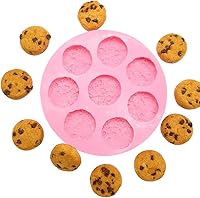 Vista 1 de Galletas de chispas de chocolate 8 cavidades Molde de galletas de chispas de chocolate molde de cera se derrite Multi-Proyecto Molde de silicona