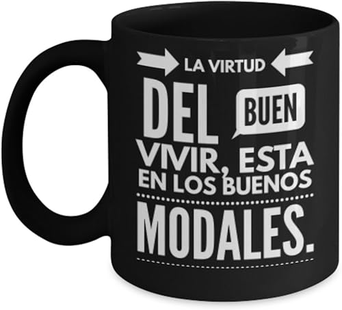 La satisfacción del buen vivir de AFIRMACIONES Taza café, tazas para café divertidas, tazas de café personalizadas, taza de café inspiradoras, taza
