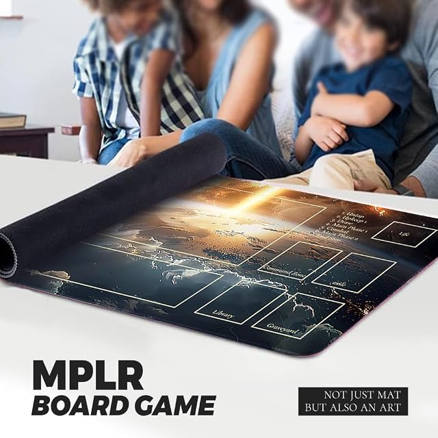 Foto 5 de 5 de Juego de mesa MTG Playmat + bolsa impermeable libre, bordes cosidos