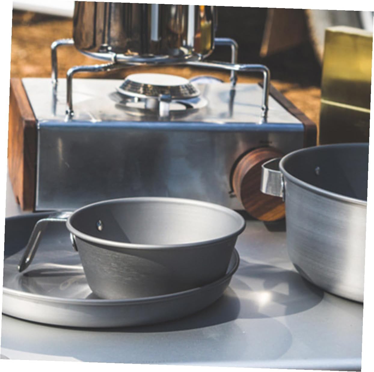 Portable Camping Tableware Bbq Plate Tray Dinner Plate for Outdoor Camping Bbq Picnic