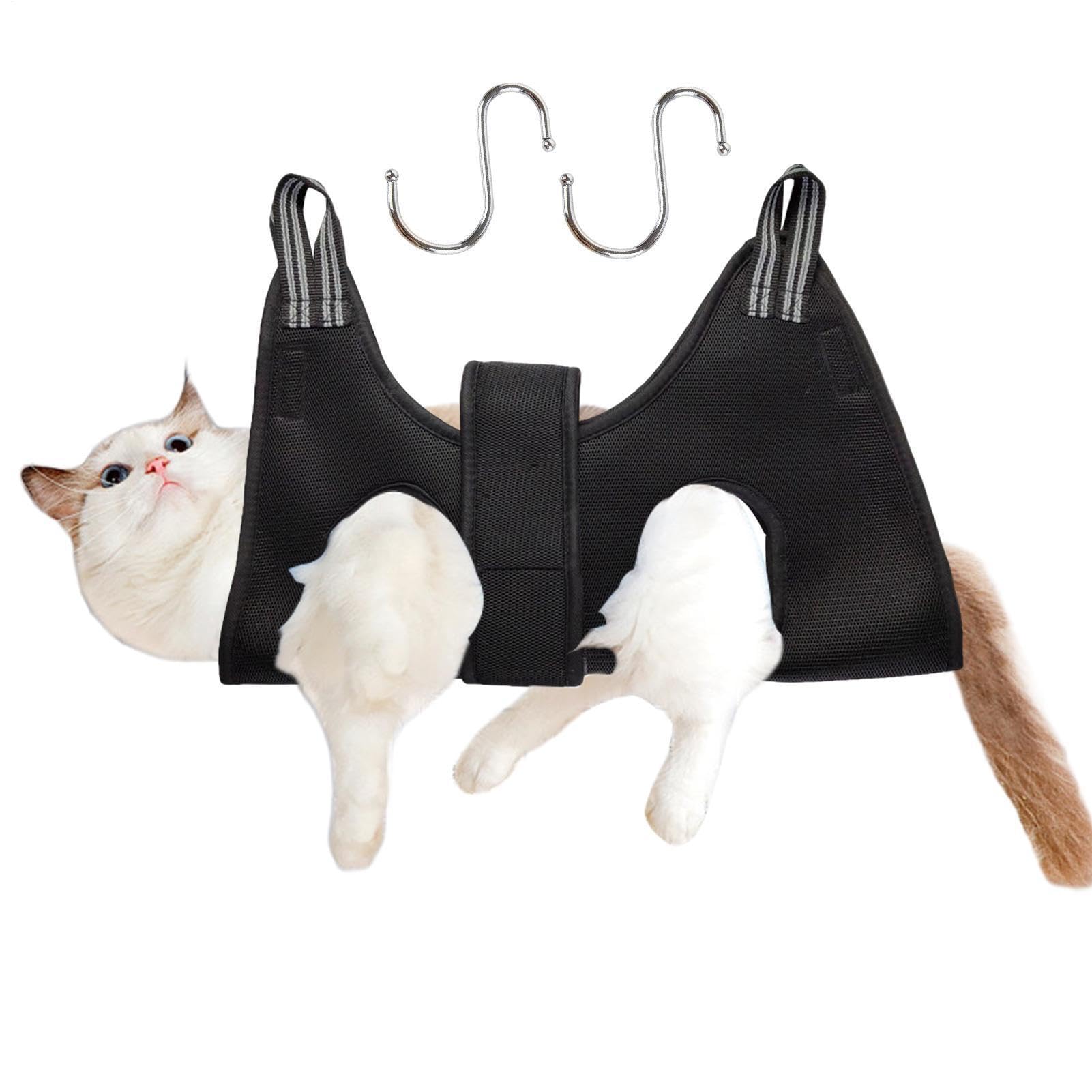Soporte para gatos para aseo en el baño de mascotas de casa
