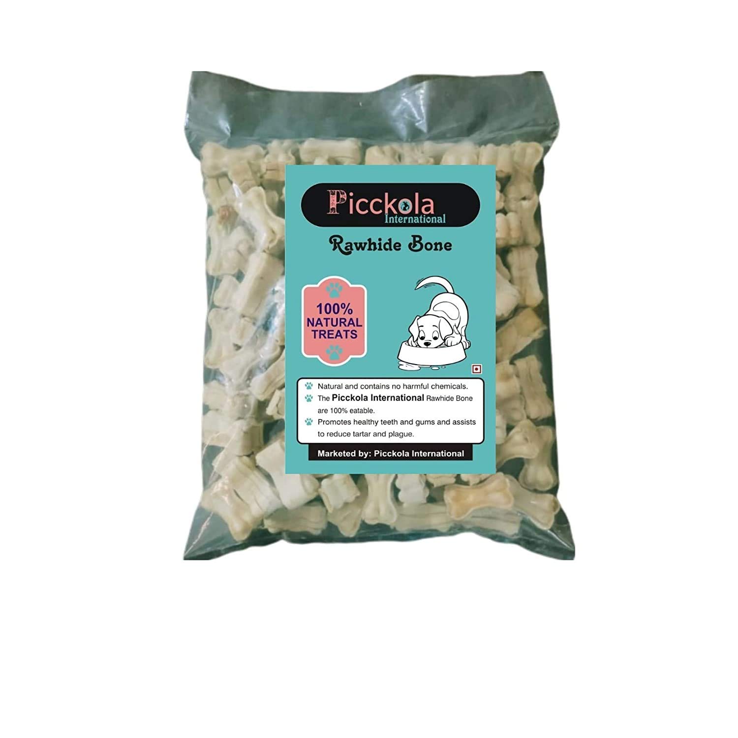 Picckola International 2" Inch (100 Pcs) Rawhide Bones Chew Calcium Bones for Dog and Puppy (B08M69LMF8) Amazon Price History, Amazon Price Tracker