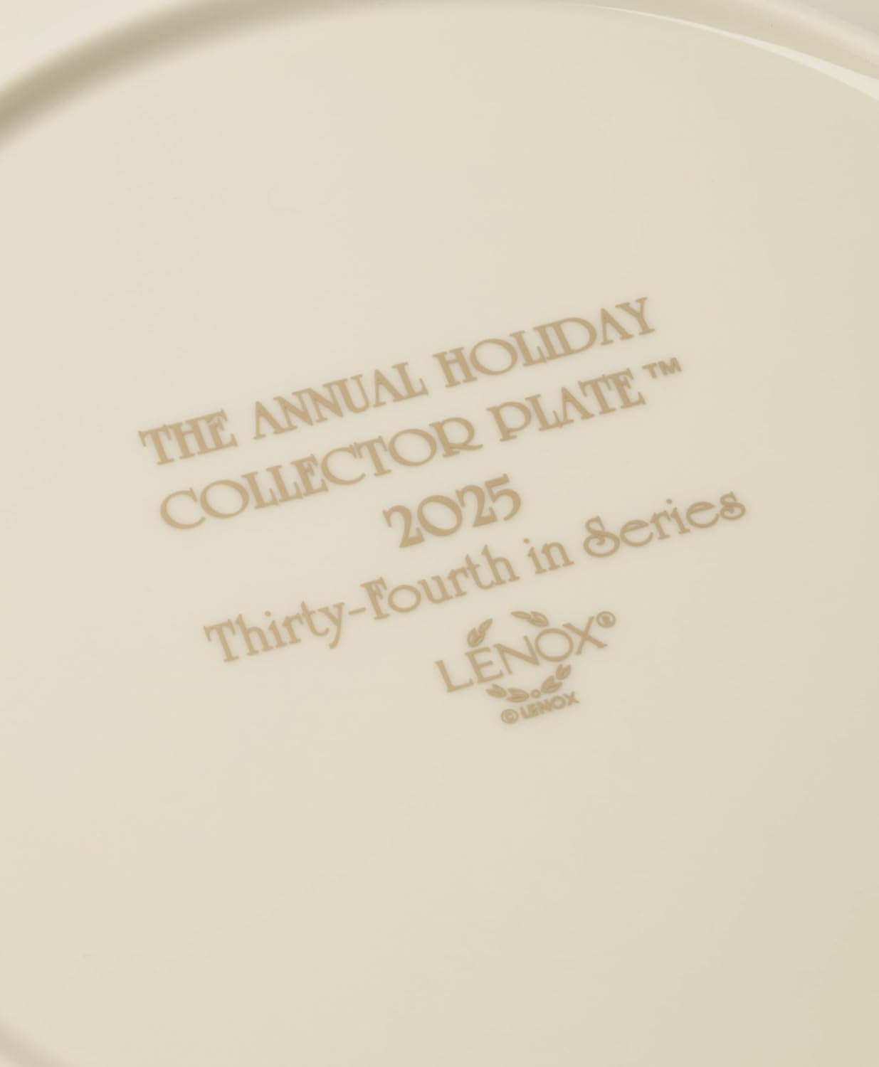 Lenox 897905 2025 Annual Holiday Plate, Christmas Plates, Dishware