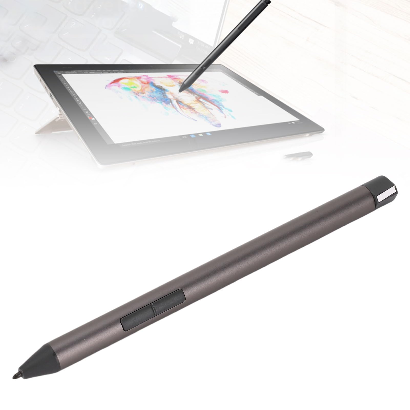 Cocoarm Penna Stilo Digitale Matita Stilo in Metallo 4096 Livelli di Pressione Batteria AAAA Doppi Pulsanti Laterali per Scrivere Note di Disegno su Tablet Yoga Yoga Air 14C X1