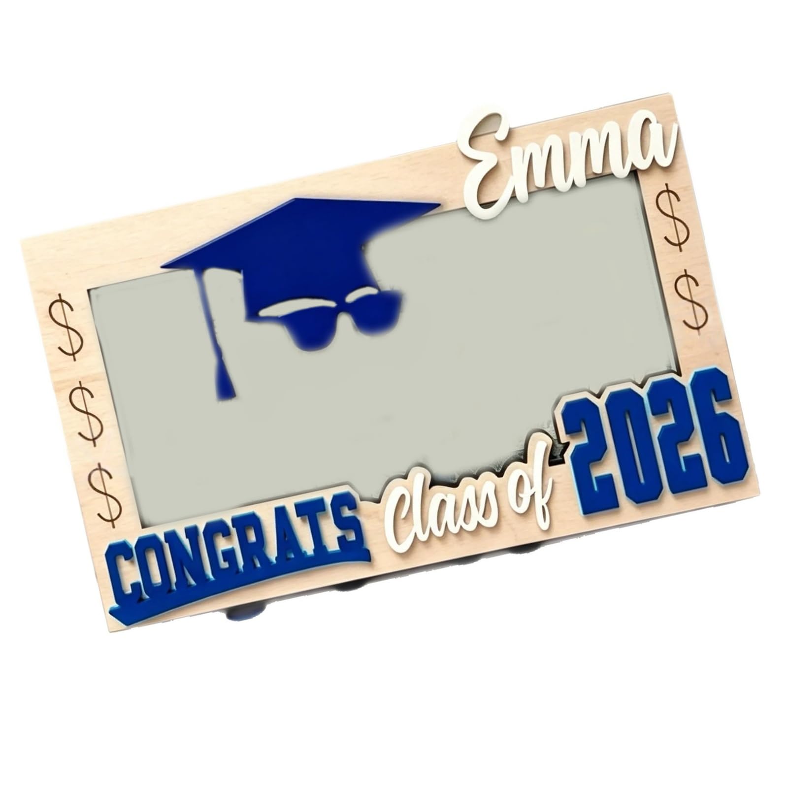 Wooden Graduation Money Card Case Cash Holder Envelope Class of 2026 Graduation Gift Graduations 2026 Money Holders Wooden Card Box