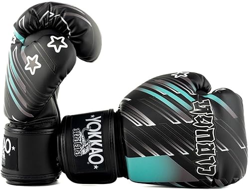 Miniatura 8 de YOKKAO Guantes de boxeo Muay Thai transpirables de diseño  Guantes de entrenamiento y combate de cuero premium para hombres y mujeres  Guantes de