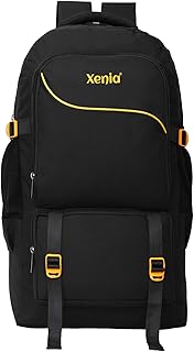 XENIA LARGE 50 L TRAVEL BACKPACK FOR OUTDOOR SPORT HIKING TREKKING BAG CAMPING RUCKSACK (BLACK)-picture-35