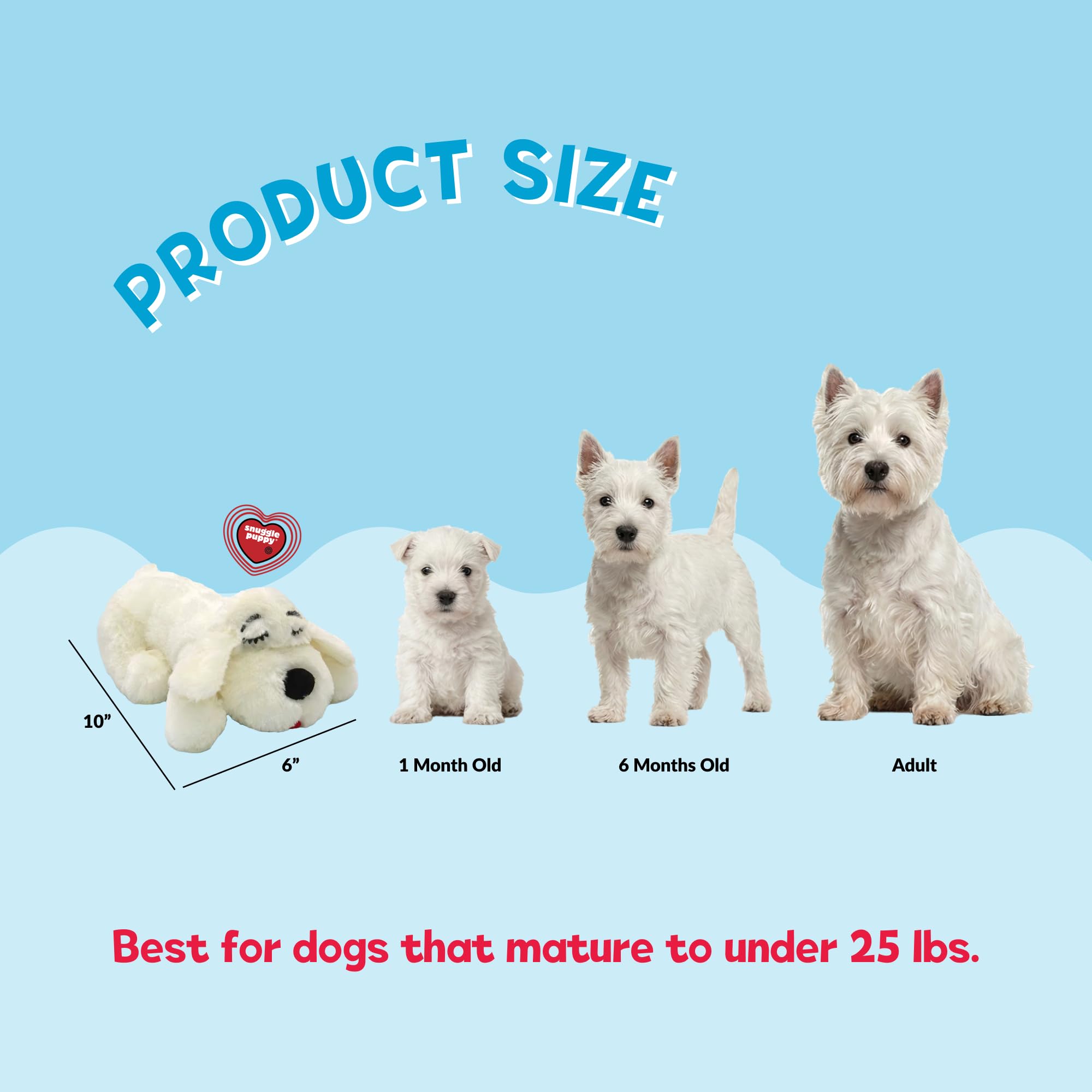 Snuggle Puppy Juguete junior para cachorros, latido del corazón, para perros, alivio de la ansiedad de mascotas y ayuda calmante, juguete cómodo para perros, entrenamiento de comportamiento y ayuda
