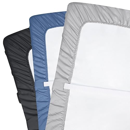 Miniatura 7 de david's Kids Juego de 3 fundas para cambiador, ultra suaves, transpirables, acogedoras, de microfibra, para cambiadores de pañales, para bebés y