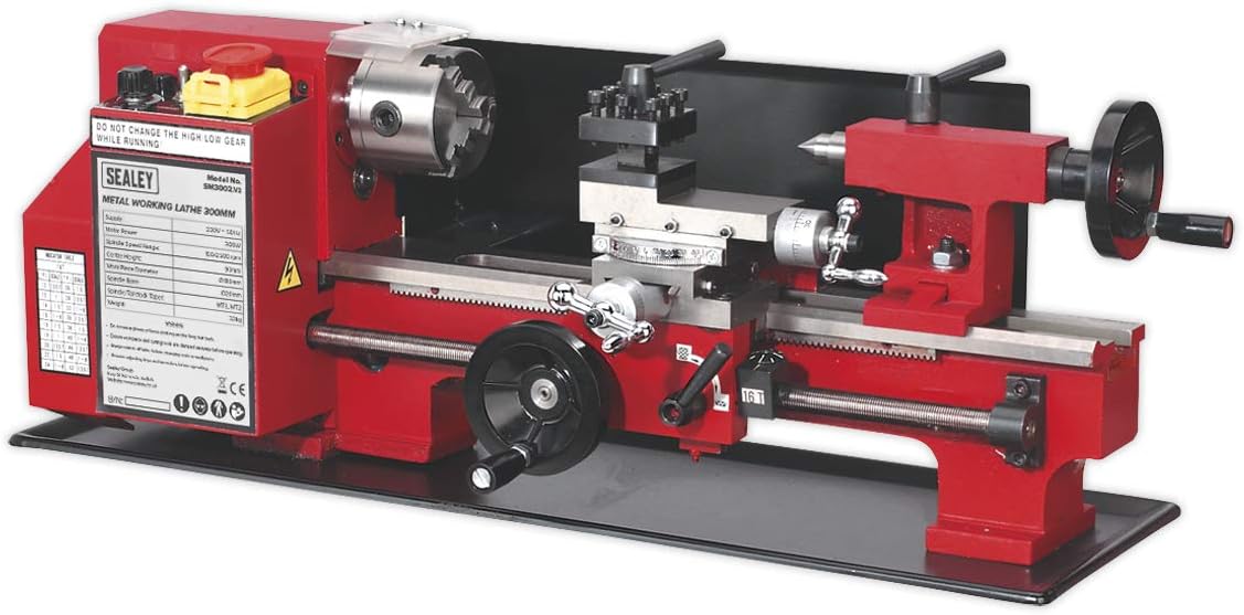 Sealey Sm3002 Metal Working Lathe 300Mm Between Centres