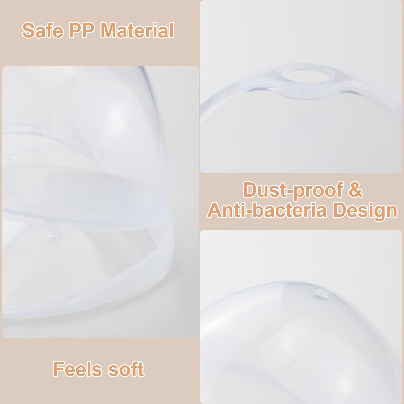 Boite a Sucette Bebe 2 Boîte De Rangement en Silicone pour Sucette Transparent Portable Boîte De Tétine pour Bébé Imperméable Sans BPA Voyage