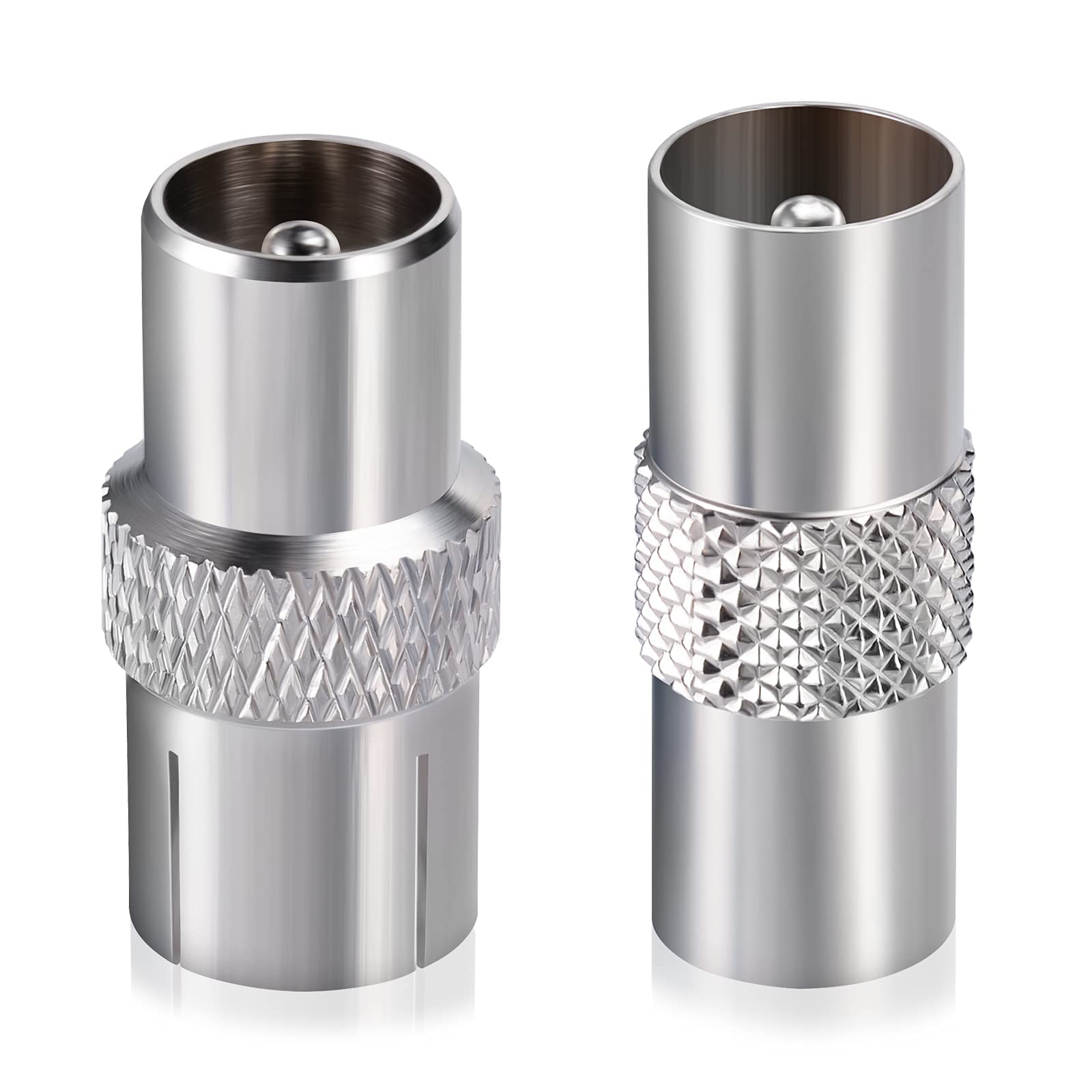 Bingfu Adaptateur Antenne TV Mâle et TV Mâle à Femelle Câble Coaxial Connecteur RF 75 ohm pour Système Audio Radio FM